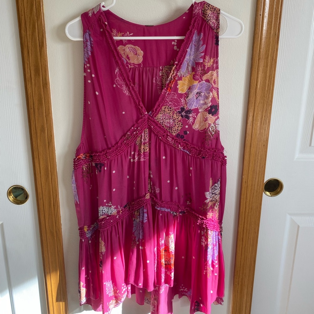 Free People Floral Tunic - M